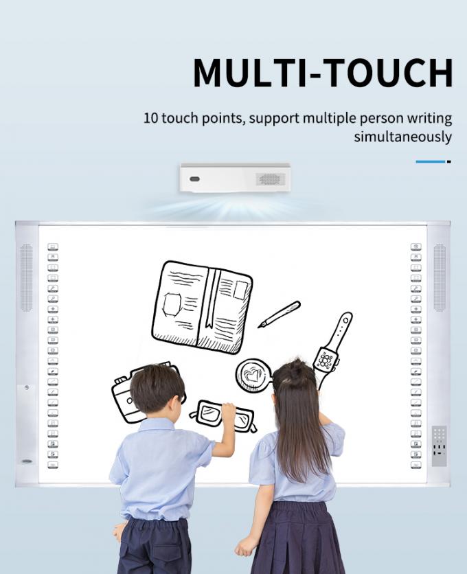 96 inch draagbaar interactief whiteboard smart whiteboard met laserprojector 4