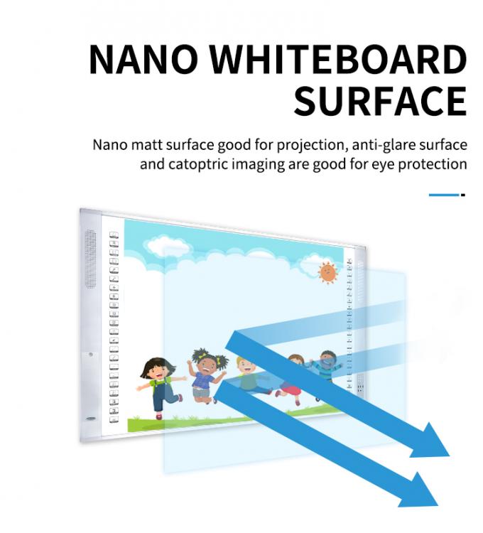 96 inch draagbaar interactief whiteboard smart whiteboard met laserprojector 7