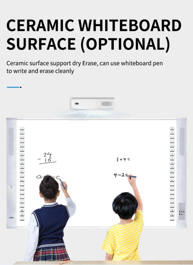 96 inch draagbaar interactief whiteboard smart whiteboard met laserprojector 8