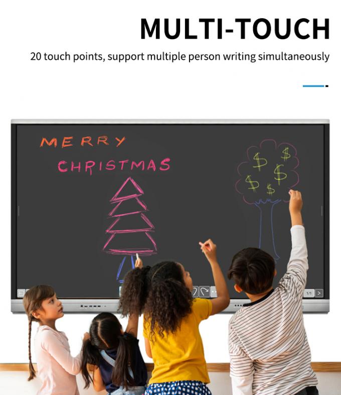 Iboard Nieuw product 98" 4K Smart Display Interactief Flat Panel Display Big Size Touch Screen Monitor voor vergaderruimte 5