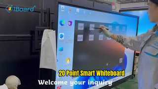 Slim whiteboard 20-punts touch voor scholenkantoren