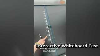 Rollende elektronische schoolbordtest