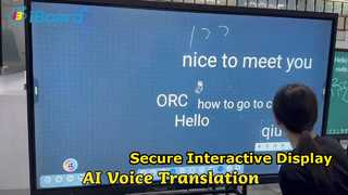 Veilig interactief touchscreen voor vergaderingen