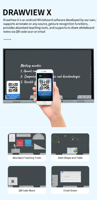 iBoard 65 Touch screenmonitor Interactieve Whiteboard voor Kleur van het Bedrijfs16:9 de Zwarte Kader