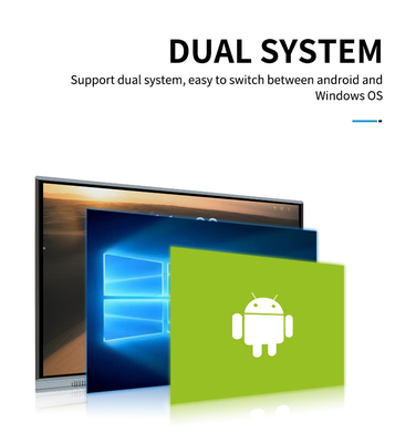 Android 11 Slimme Raad 86 Duim, het Interactieve Comité van G van 16/32/64 voor Education&Business