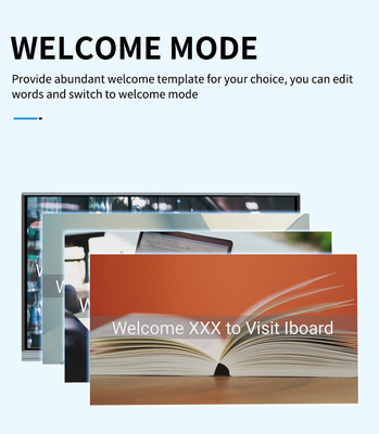 TFT LED Interactief Digitaal Paneel Display 178 Graden Kijkhoek Infrarood Touch