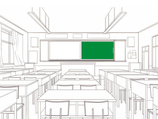 Universiteitsschool interactief Smart Black ChalkBoard Whiteboard Greenboard Touch Panel Display 75 86 98 inch voor onderwijs
