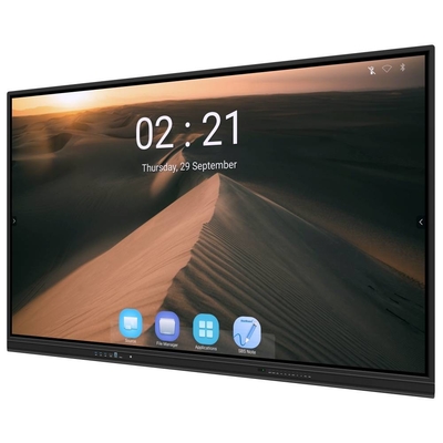 Android 13 IR Interactief Whiteboard Finger Touch 65 75 86 Inch 4K Smart Panel Display met wifi RJ45 draadloos delen van pad/telefoon/laptop voor school kantoor vergaderingen