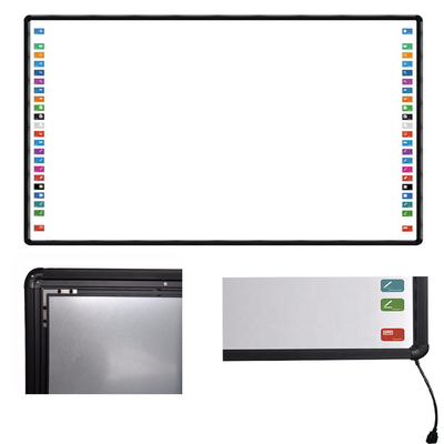 Hoge Precisiecontrole Interactieve Slimme Whiteboard de Legeringskader van het 102 Duimaluminium
