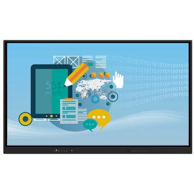 86 inch Smart TV Monitors Interactief Whiteboard Flat Panel met All In One PC Touch Screen Voor School Office Showcase