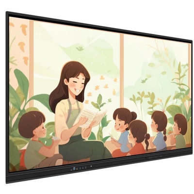 All In One Interactief Whiteboard 65 75 86 Inch Media Player Multi Touch IR Points Smart TV Board Voor Training Office