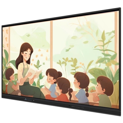All In One Interactief Whiteboard 65 75 86 Inch Media Player Multi Touch IR Points Smart TV Board Voor Training Office