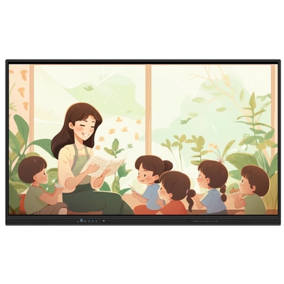 All In One Interactief Whiteboard 65 75 86 Inch Media Player Multi Touch IR Points Smart TV Board Voor Training Office
