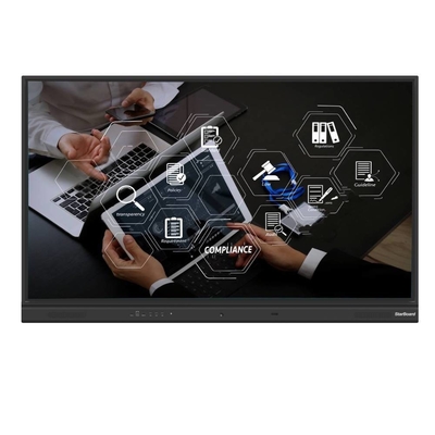 75 86 Inch IR Interactief Whiteboard Finger Touch Digital 4K UHD 3840*2160 Wetenschapsonderwijs Onderwijsbord Voor Kinderen