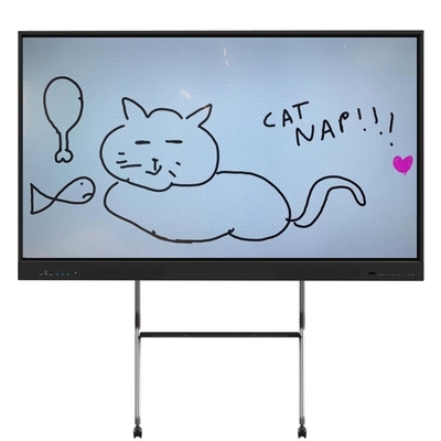 75 inch interactieve touchscreen monitor met OPS Mobile staat voor optie