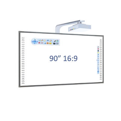 90 inch interactief whiteboard infrarood touch staal nano oppervlak aluminium legering frame