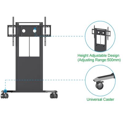 Interactieve Whiteboard TV-standaard Vloerstandaard voor 65/75/86 inch