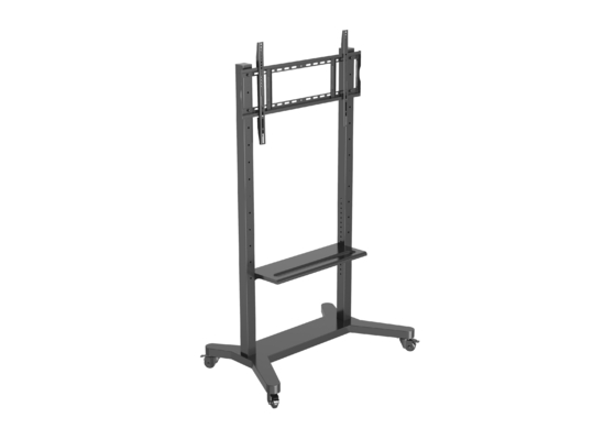 Verstelbare mobiele standaard voor interactief whiteboard 55/75/86 inch vergrendelbare wielen