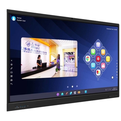 65 75 86 inch 4K Ultra HD Windows OS Smart Board Wandmontage LCD-scherm met verplaatsbare standaard
