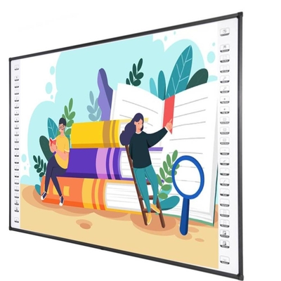 96 inch Interactief Whiteboard Muur Mount Keramisch Oppervlak Indoor projectiebord lesgevend smart board met media player