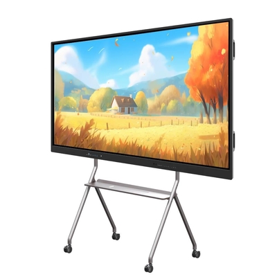 98 inch Smart Black Frame 20 Touch Points Drawing Whiteboard Monitors met Light Sensor Camera Microfoon voor vergaderingen