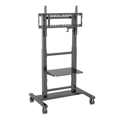 Interactieve whiteboardstand met 100 kg laadvermogen en 360° remwielen voor 55-86 inch tv's