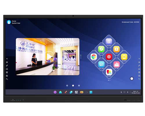Interactief plat paneel 86 inch LCD Smart Board voor onderwijs en conferentie