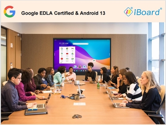 Goolge EDLA-gecertificeerde aangepaste functie Android 13 IR 20 Touch Point D-LED Interactieve touchscreen display monitor