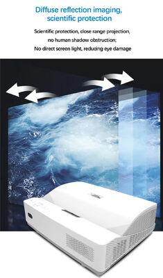 iBoard Goedkope DLP Laser Draagbare Projector 4K Whiteboard Ultra Short Throw Projector voor klaslokaal School Teaching Boards