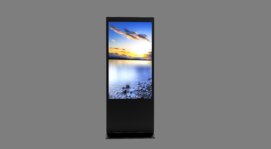 Aanpasbaar 43 inch vloer staan ontwerp touchscreen kiosk voor supermarkt lcd reclame display stand digitale signage kiosk