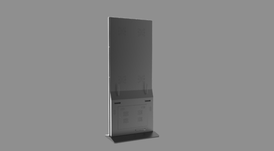 Aanpasbaar 43 inch vloer staan ontwerp touchscreen kiosk voor supermarkt lcd reclame display stand digitale signage kiosk