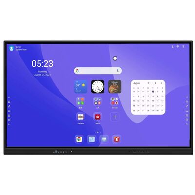 65/75/86 Inch 4K Resolutie Interactief Flat Panel Smart Whiteboard met Multi-Touch en Android/Windows/Linux/Mac OS