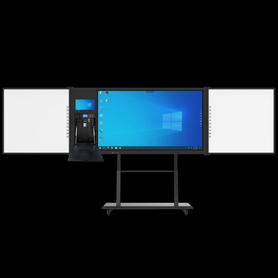 iboard fabriek direct 75 inch vergrendelbaar Recoardable Interconnected Blackboard Smart Whiteboard Interactief Flat Panel Display All In One Met Stand Support Marker Pen Chalk Schrijven onderwijsoplossing