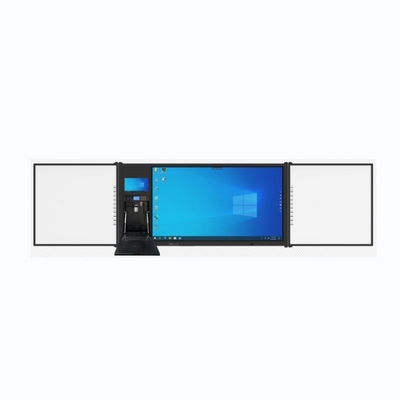 iboard fabriek direct 75 inch vergrendelbaar Recoardable Interconnected Blackboard Smart Whiteboard Interactief Flat Panel Display All In One Met Stand Support Marker Pen Chalk Schrijven onderwijsoplossing