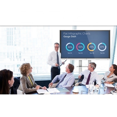 Android interactieve whiteboard tv met hoge nauwkeurigheid 2mm technologie
