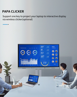 Android interactieve whiteboard tv met hoge nauwkeurigheid 2mm technologie