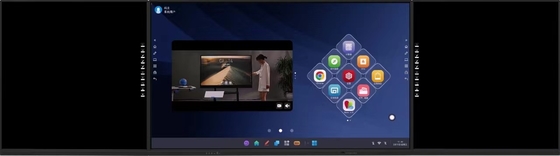 Interactief intelligent bord met optionele airshare functie voor dynamische presentaties en vergaderingen in scholen