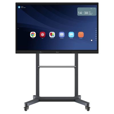86 inch Interactief touchscreen monitor Interactieve borden met mobiele stand