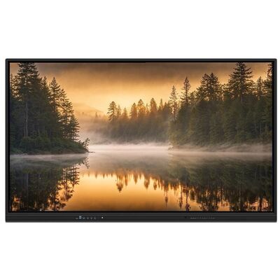 4K 65 75 86 98 110 inch Anti-glare gehard Panel Interactief Smart Whiteboard IR Monitor Super Slim Frame computer monitor voor schoolbijeenkomst training evenement