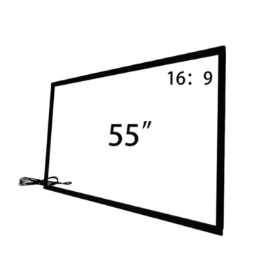 IR open frame 19 32 55 65 inch touch frame optionele met gehard glas en USB-aansluitkabel voor kiosk totem signage tv-monitor applicatie