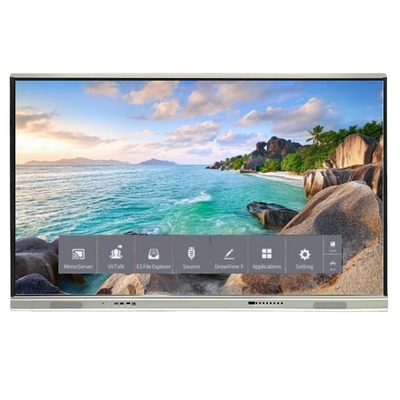 Nieuwere versie Android-systeem Interactief platte paneel met hoog contrast 1200:1 En cursorsnelheid 100 Dot/S 20 Touch Point ondersteund met scherm delen interactief whiteboard