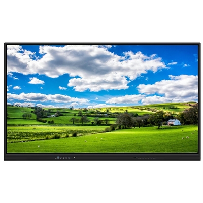 Nieuwere versie Android-systeem Interactief platte paneel met hoog contrast 1200:1 En cursorsnelheid 100 Dot/S 20 Touch Point ondersteund met scherm delen interactief whiteboard