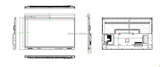Optioneel ingebouwde of externe camera en microfoon interactief whiteboard met 2x 15W luidsprekers
