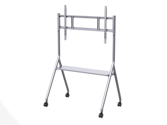 IBoard 55-86 inch beschikbaar mobiele tv-beugel vloerstand tv-trolley cart all-in-one display met wielen