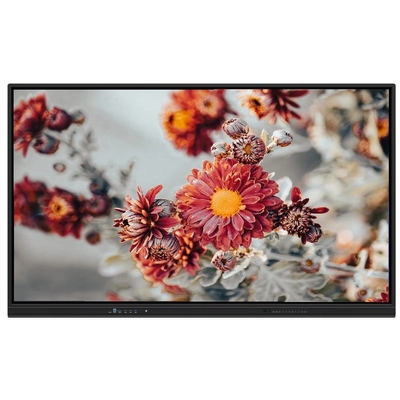65 75 86 Inch Interactief Touchscreen Monitor Metaal 2x15W Luidsprekers WIFI Bluetooth Draadloos Deel van PAD Telefoon Laptop voor School Onderwijs Office Performance