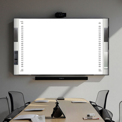 China Factory Direct Customise All-in-One Interactief 20 Touch Point IR Infrarood Keramisch 96 Inch Smart Boards Speaker 16:10 Side Bar Projector Boards Voor Universiteitsschool Met Onderwijs Software