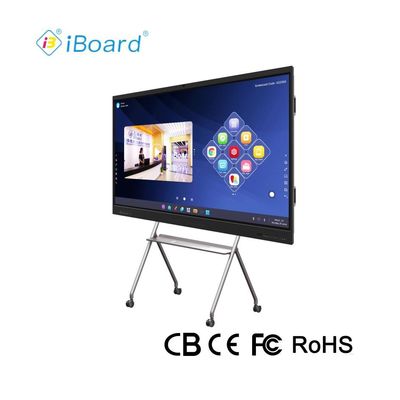 Iboard Factory Direct 75 inch 4K Multi Touch Smart Screen Interactief Platte Scherm Display Whiteboard voor vergaderingen en lesgeven