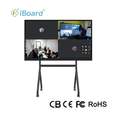 86 inch Interactief touchscreen monitor Interactieve borden met mobiele stand