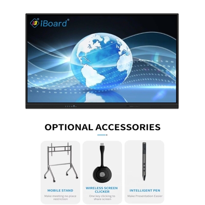 1990*1203*113mm Productdimensie Interactieve touchscreen monitor met optioneel microfoon en HDMI-interface