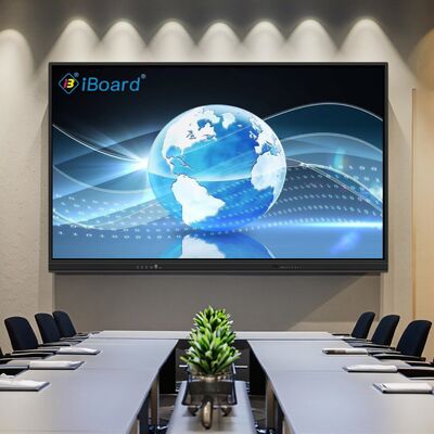 65 inch interactief paneel voor presentatieprestaties met wifi bluetooth whiteboard software ingebouwd voor klaskamer vergaderruimte wit/zwart kastkleur